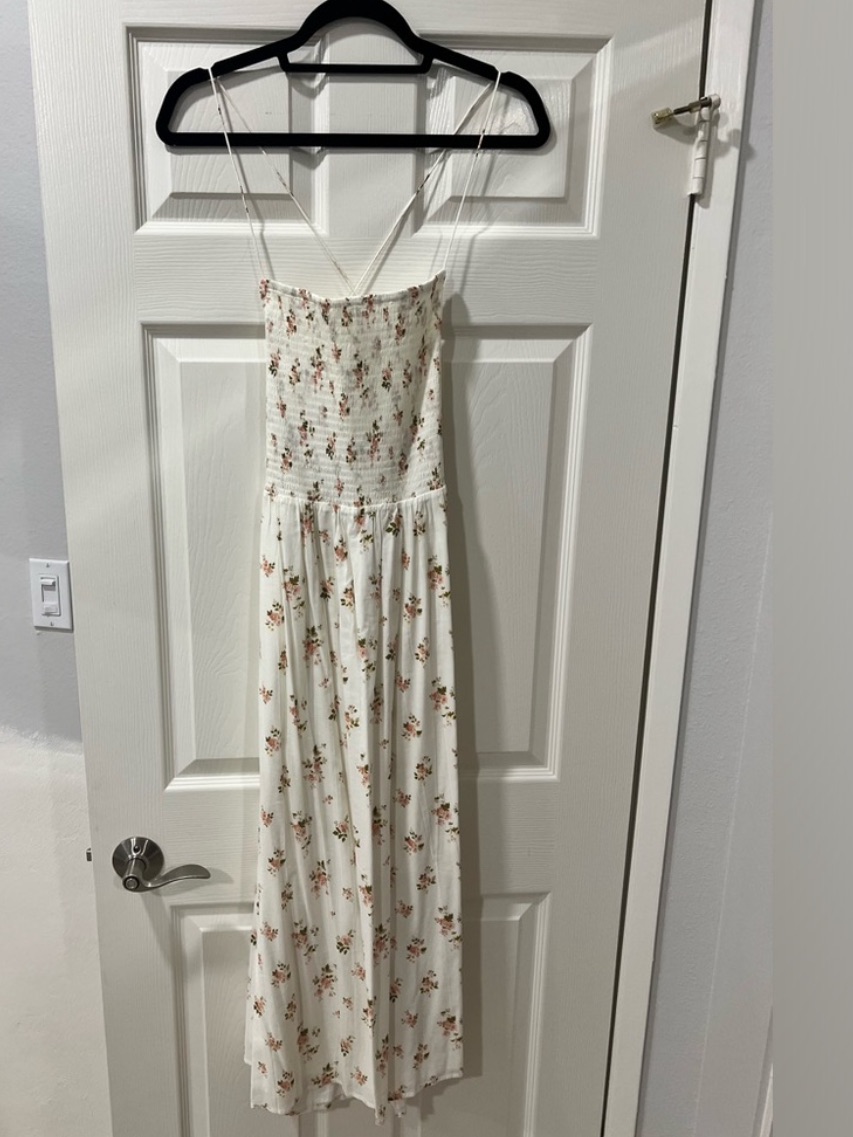 Reformation Midi Dress Sundress Floral Cotton